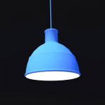 Unfold is a pendant lamp with a silicone rubber sh...
