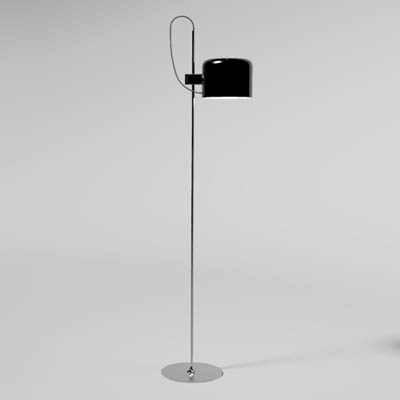 The Oluce Coupe light in both floor and table/desk.... 