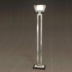 Jerry Antiqued Silver Torchiere Lamp