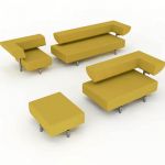 Arthe seating by Cor. Comprises poufee/ottoman, pl...