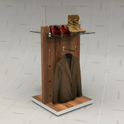 Reclaimed Wood Clothing Retail Fixtures Set 20. 