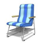 Pvc seat with chrome tube legs for poolside
dinin...