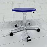 <br>Adjustable Stool with 
Casters<br>...