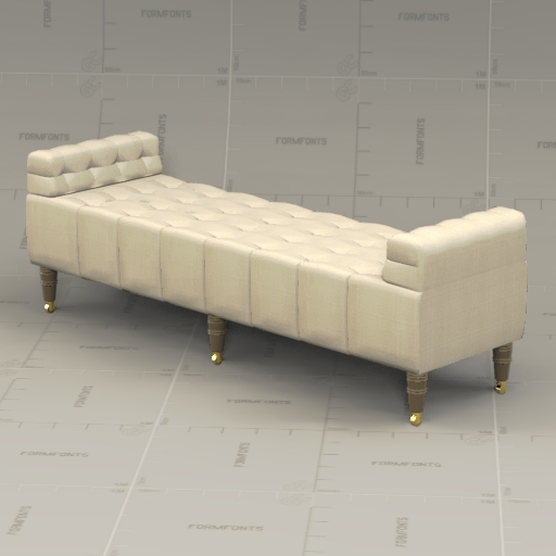 RH Camille Tufted Settee. 