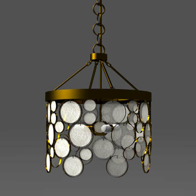 Emery recycled glass pendant lamp 
from Pottery B.... 