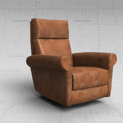 Ava leather reclining armchair by American Leather.... 