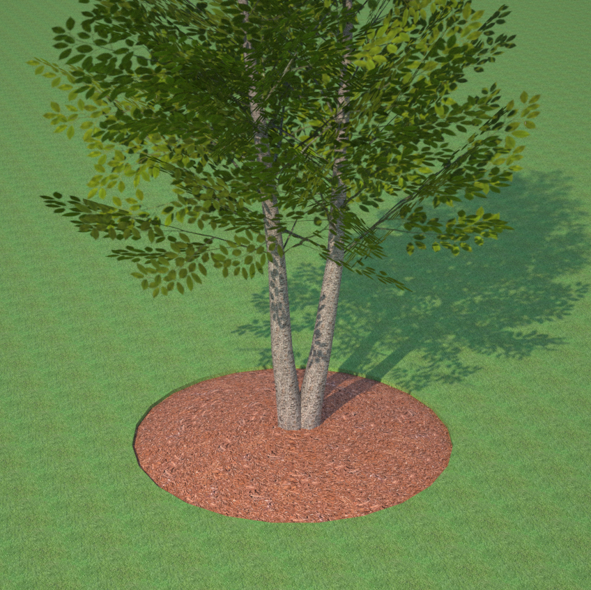 6' diameter mulch ring for trees. Tree 
not inclu.... 