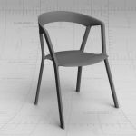 The stackable Compas chair, by Patrick Norquet for...
