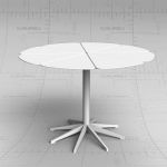 Knoll Petal table by Richard Schultz. 42 inch diam...
