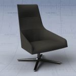 The Agora or Alya highback lounge chair from Andre...
