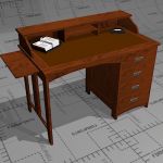 Jugend small home desk, manufactured by Niemen Teh...