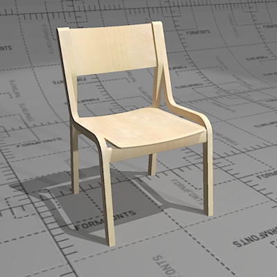 Kari K2 chair, frame bent birch or beech plywood. .... 