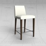 Anna counter stool from Andreu World. Fabric seat ...