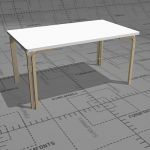 Pikku Kari PPA rectangular table, 120 x 70 cm, hei...