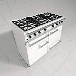 Falcon gas range cooker 
<br>Revit(tm) Rend...