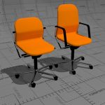 FS-Line office chair collection, seat shell flexib...