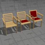 Aveny armchairs, frame beech, optionally with upho...