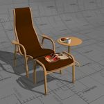 Swedese Lamino easy chair, frame beech, upholstery...