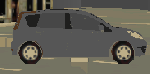 Low poly Japanese car