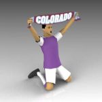 Man 107. Soccer player, waving scarf. The scarf ca...