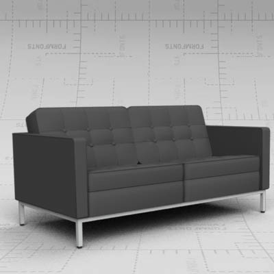 Florence Knoll sofa. 2 and 3 seater 
versions.. 