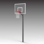Fixed height basketball goal. 4 X 3 ft / 122 X 91 ...