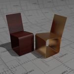 Emmemobili Kia chairs. Formpressed veneer or shape...