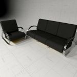 Streamline chair and sofa designed 
by K.E.M. Web...