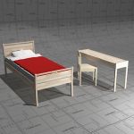 Kiteen Joki beds and writing desk. Solid birch