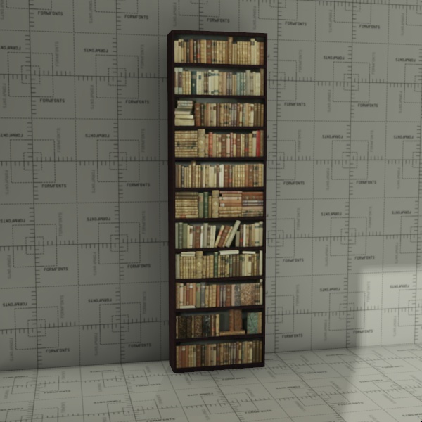 Generic low poly bookshelves in 
3 widths. The ro.... 