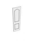 457 two panel door with curved head