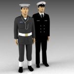 Royal Canadian Navy figures...dress 
uniform and ...