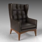 James Harrison, wing chair from 
West Elm