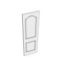 533 two panel door with curved head
