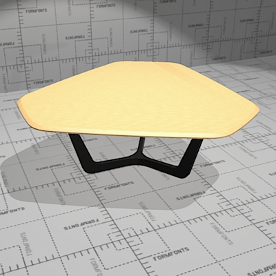 Buzzi Trihex conference and dining table. Top soli.... 