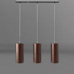 Copper Triple Pendant Lamp