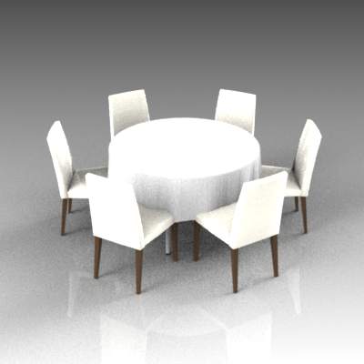 A selection of circular banquet 
tables with tabl.... 
