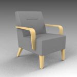 Geo armchair from Worden furniture. 
The arms are...