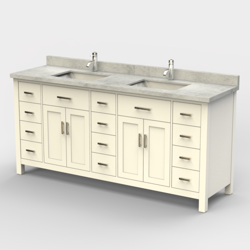 Generic model of 2 sink vanity, set 
10. 