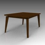 West Elm angled-leg, expandable 
dining table. Th...
