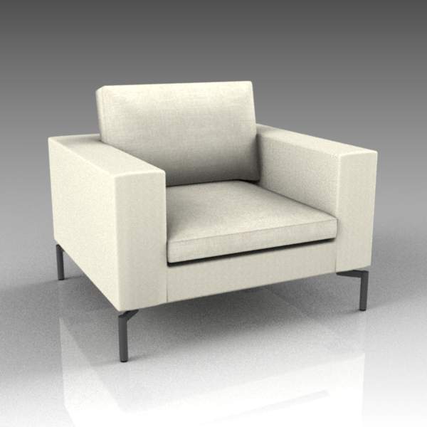 New Standard Armchair and ottoman 
by Blu Dot. 