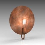 Zambelis wall light #1484. Distressed 
copper fin...
