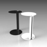 Twin side table by COR. Presented 
in black or wh...