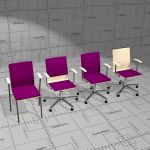 Picco conference and task chairs. Seat shell formp...