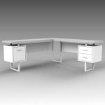 Darrol L-shaped corner desk. Both 
sides against ...