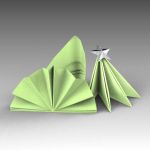 Low poly napkins for table place 
settings