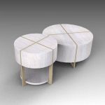 Clifton round coffee table by Z 
Gallerie.  Tall ...