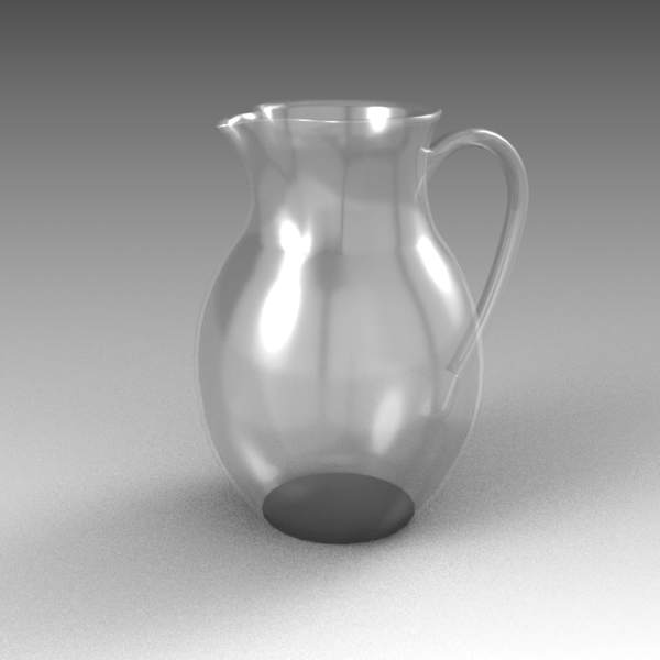 Medium poly water pitcher. 