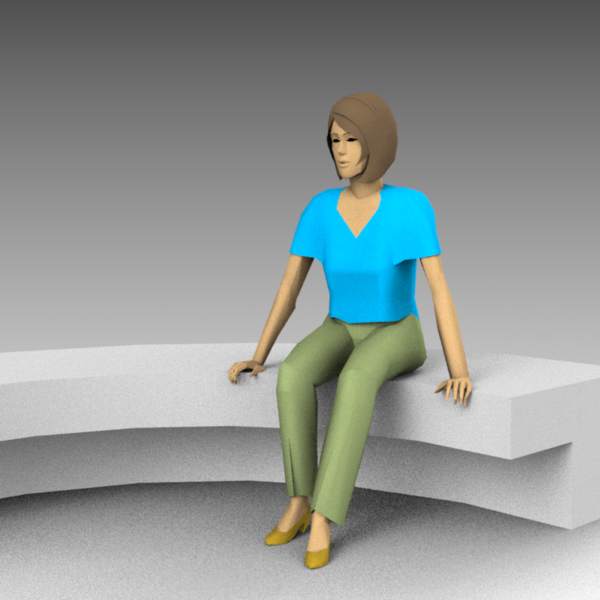 Seated female figures, suitable for 
park benches.... 