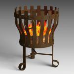 Rustic Fire Pit (fire flames are not 
included)